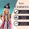 4E's Novelty Black Pirate Headband Hat for Women & Girls – Mini Pirate Hat with Skull & Feather – Halloween Pirate Costume Accessories for Adults & Kids, Caribbean Cosplay, Dress Up Party Headwear